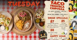 Tuesday taco specials at Harold's Corral in cave creek