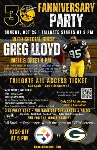 fanniversary party at Harold's Corral for the Steelers