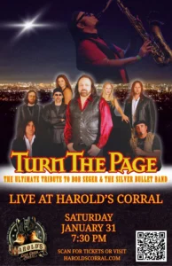 turn the page the ultimate tribute to bob seger at harold's corral in cave creek