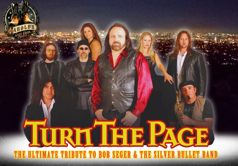 Turn the page the ultimate tribute to bob seger at harold's corral in cave creek