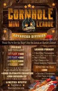 Harold's corral cornhole mini tournament in cave creek
