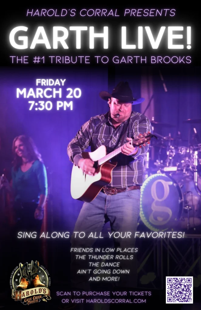 Garth live at harold's Corral