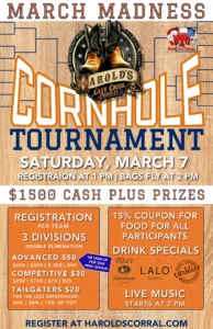 march madness cornhole tournament