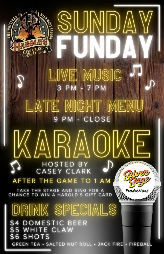karaoke at harold's corral in cave creek