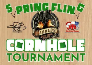 spring fling cornhole tournament at harold's corral in cave creek