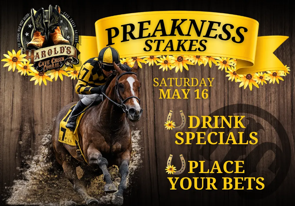 preakness stakes at harold's corral in cave creek