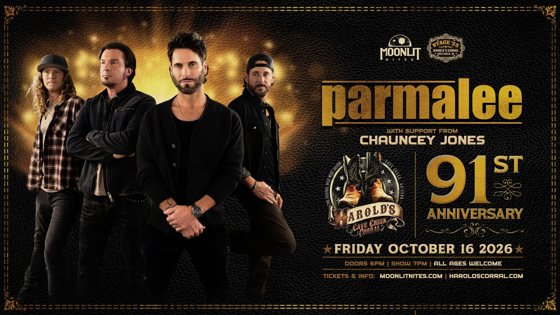 parmalee at harold's corral in cave creek az