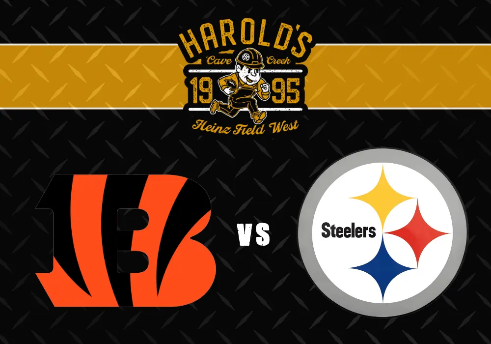 Bengals at steelers watch at harold's corral in cave creek