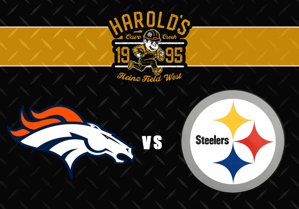 broncos vs steelers at harold's corral in cave creek