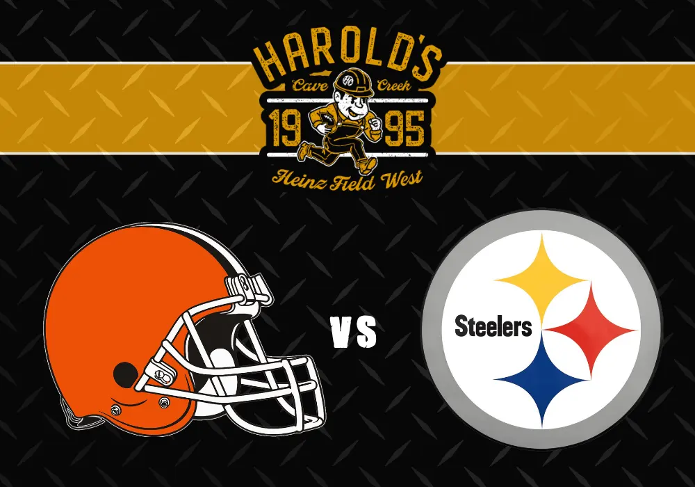 Browns vs steelers at harold's corral in cave creek