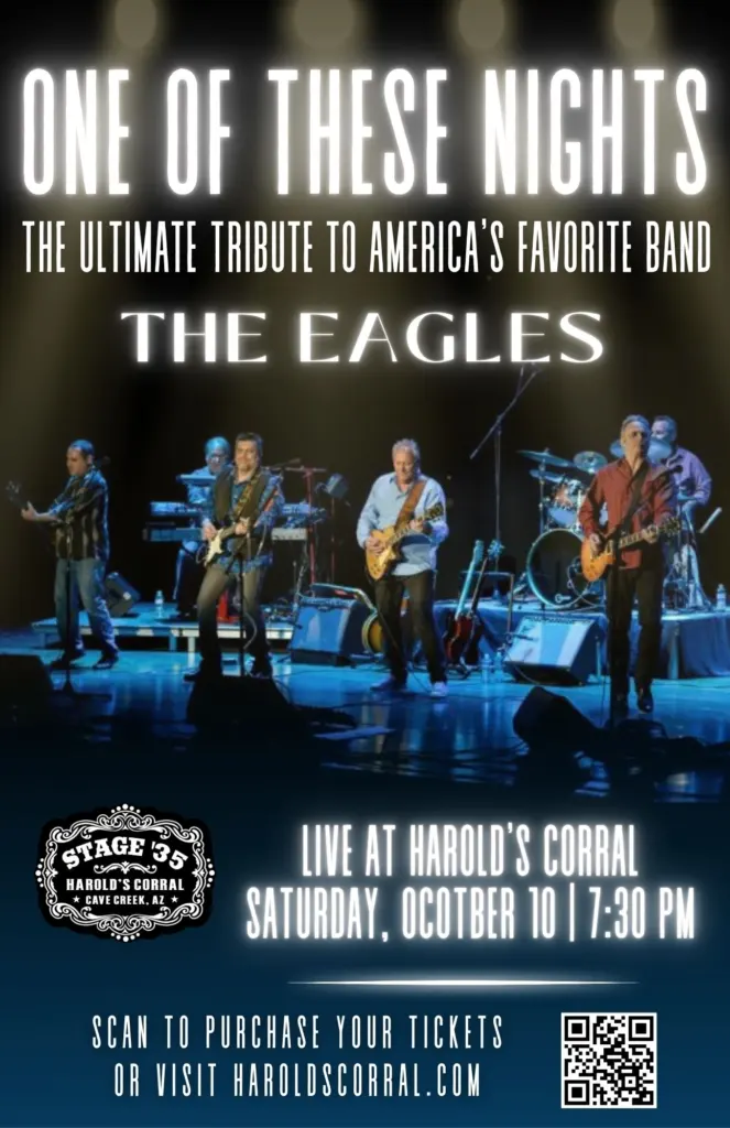 one of these nights tribute to the eagles at harold's corral in cave creek