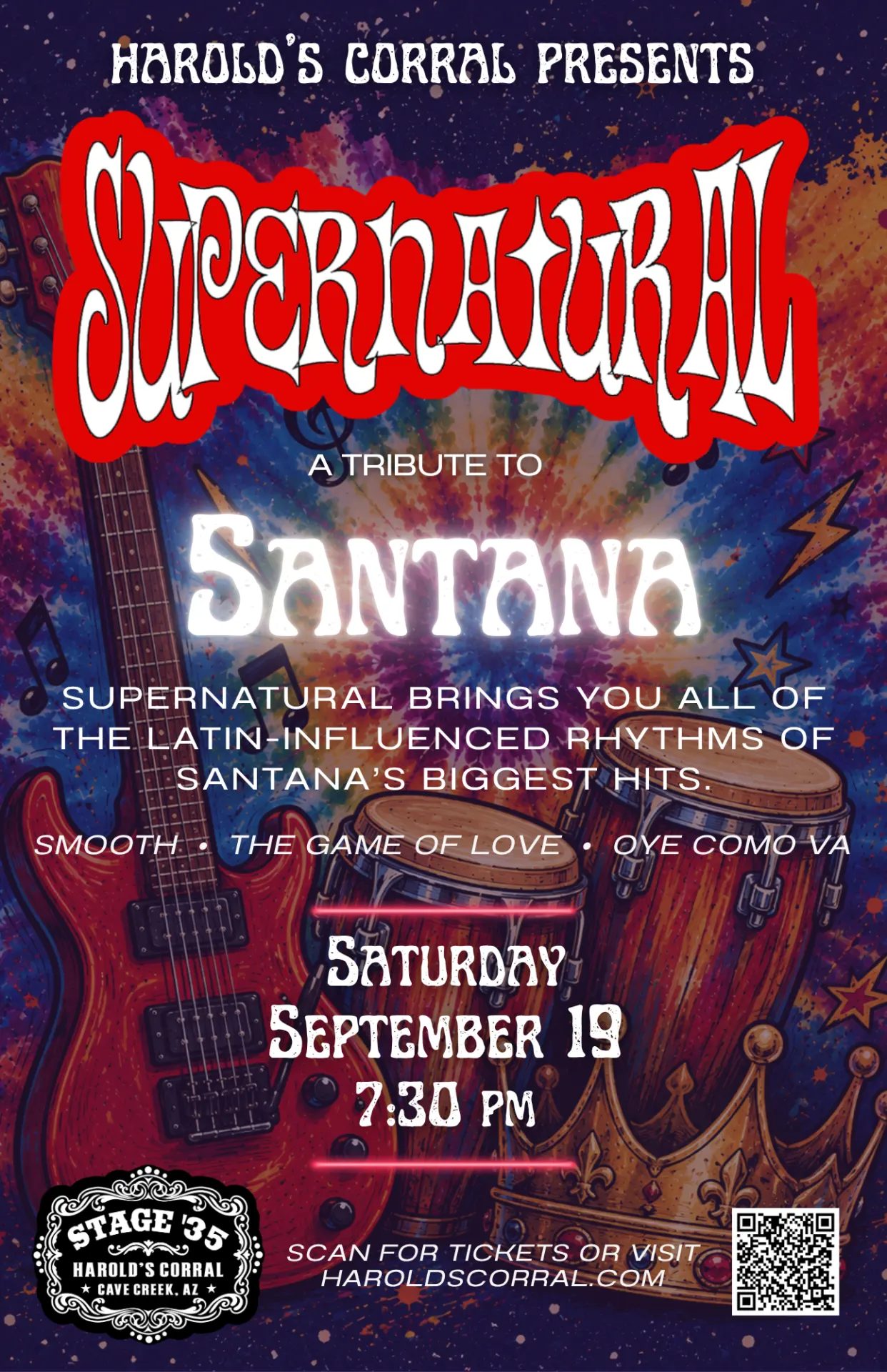 supernatural tribute to santana live at harold's corral in cave creek