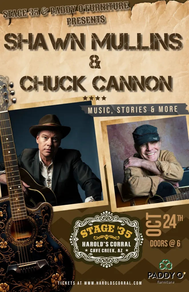 SHAWN MULLINS AND CHUCK CANNON LIVE AT HAROLD'S CORRAL IN CAVE CREEK
